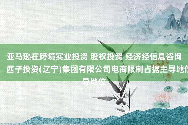亚马逊在跨境实业投资 股权投资 经济经信息咨询。 西子投资(辽宁)集团有限公司电商限制占据主导地位